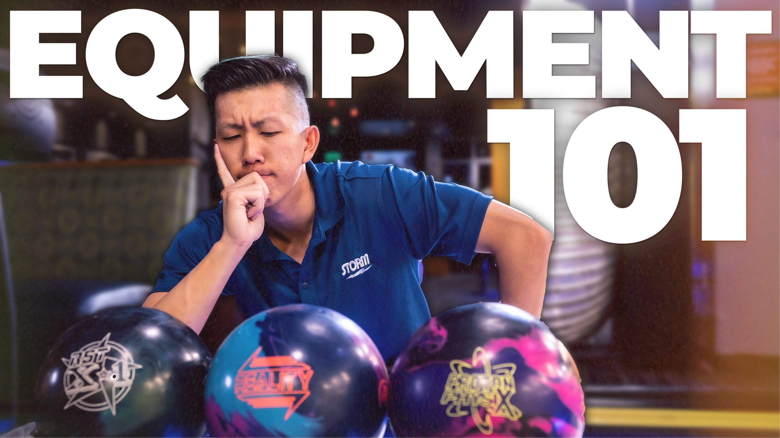 Bowling equipment layout and gear selection