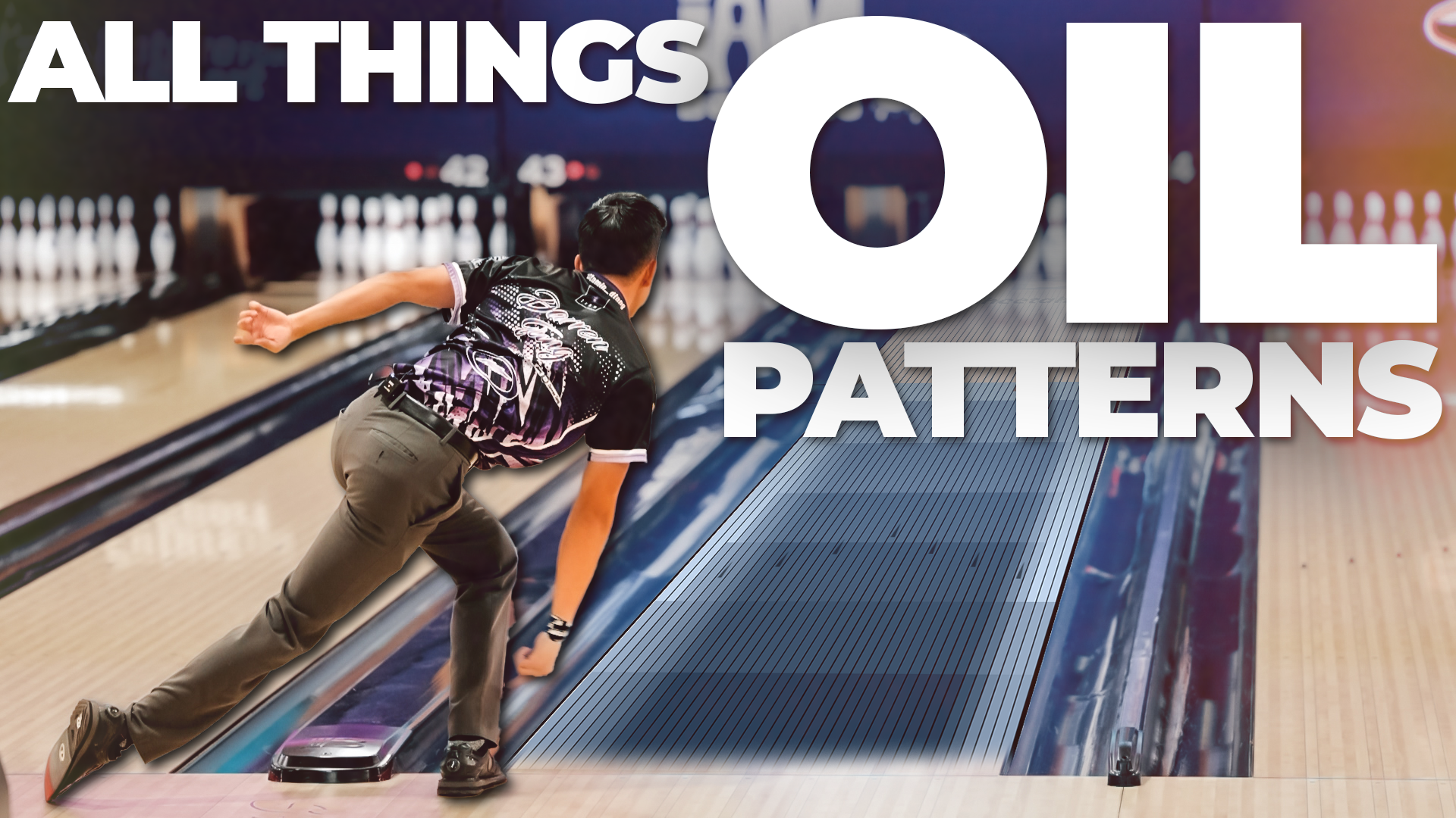 Oil pattern diagram and lane reading technique