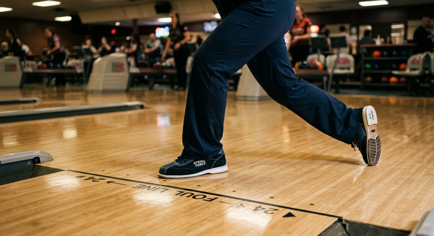 Footwork and approach mechanics demonstrated step by step